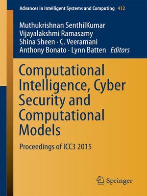 cover image of Computational Intelligence, Cyber Security and Computational Models
